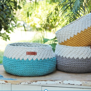 Crochet basket pattern