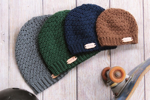 Ripple Beanie – a crochet hat pattern for men